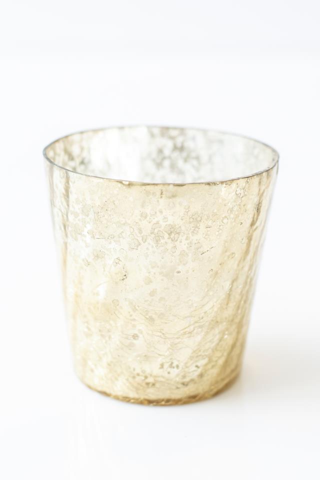 Rental store for 4  GOLD MERCURY GLASS VASE in Tyler TX
