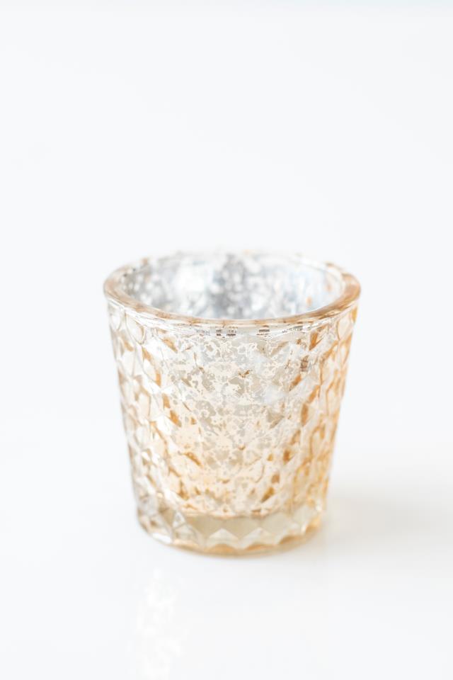 Rental store for 2 1 2  GOLD MERCURY DIAMOND CUT VOTIVE in Tyler TX